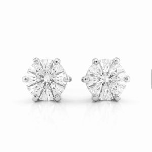 Aretes de Diamante .25 c/u en Oro Blanco