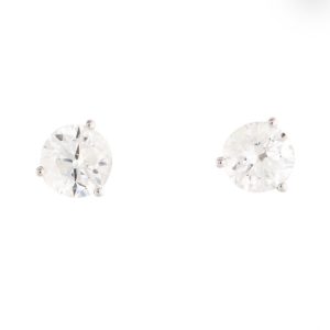 Broqueles de Diamantes 1 Quilate en Oro 14K
