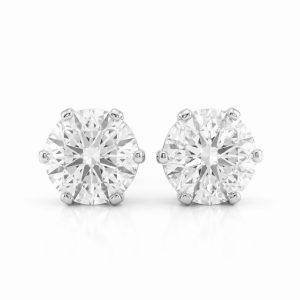Aretes de Diamante .75 c/u en Oro Blanco