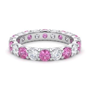 Anillo de Zafiro Rosa