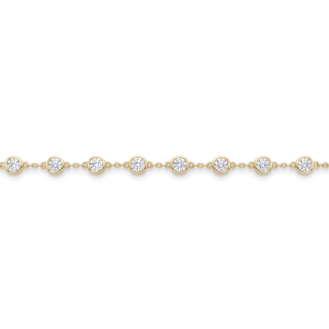 Pulsera de Diamante Lab 4 Quilates en Oro Amarillo 14k