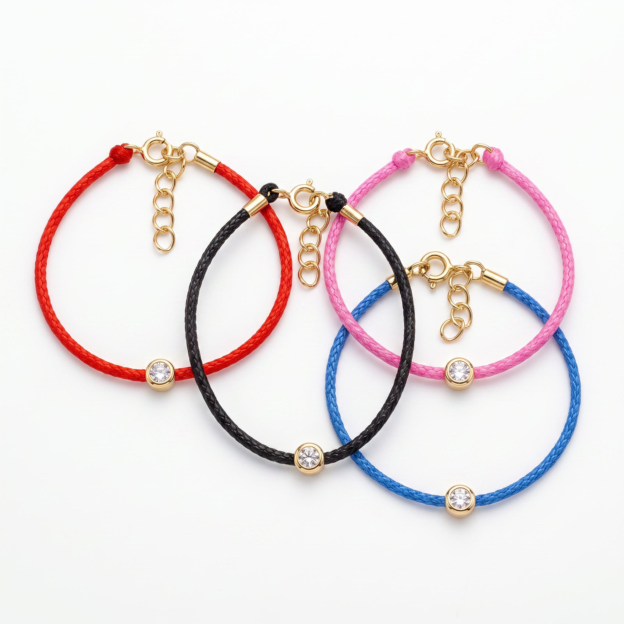 Pulseras de Colores con Cordón
