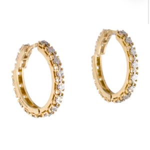 Arracadas Ilusión de oro 14k