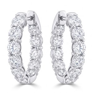 Arracadas de diamante Lab