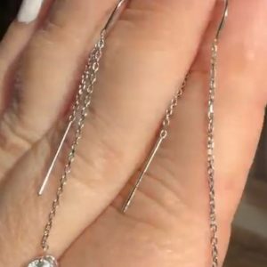 Aretes de oro de 14k con diamantes lab-grown