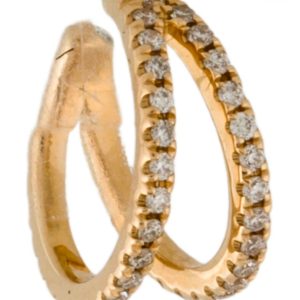 Cuff para la oreja de Oro 14k con Diamantes Naturales