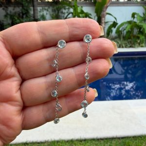 Aretes de Topacio Azul